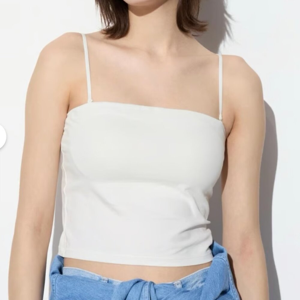 Uniqlo Airism Cotton Cropped Tank Top